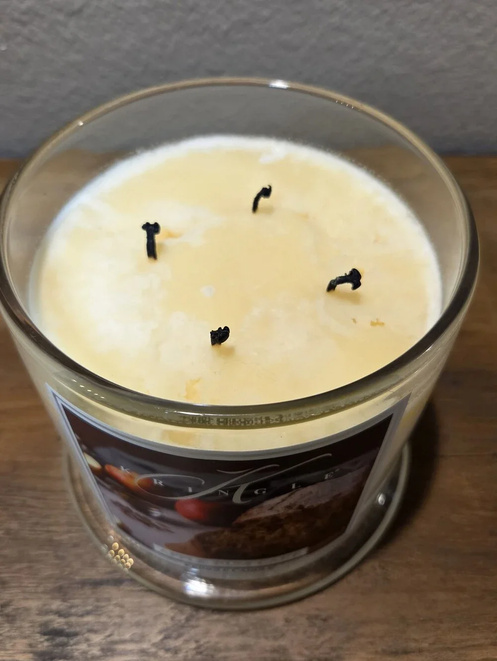 Kringle Apple Rum Cake Extra Large 4 Wick Candle 32oz